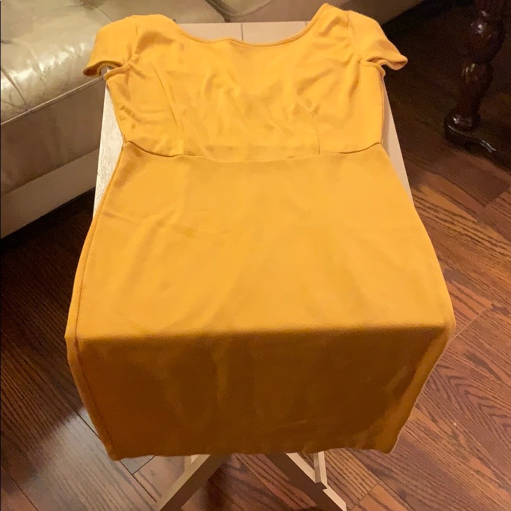 Forever 21 yellow mustard dress